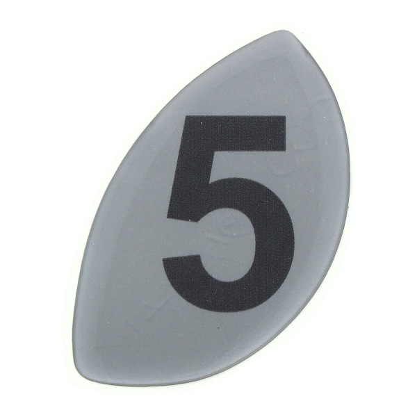 Aufkleber, Klebefolie Ziffer -5-, Simson S51, S53, S70, SR50, SR80, KR51/2